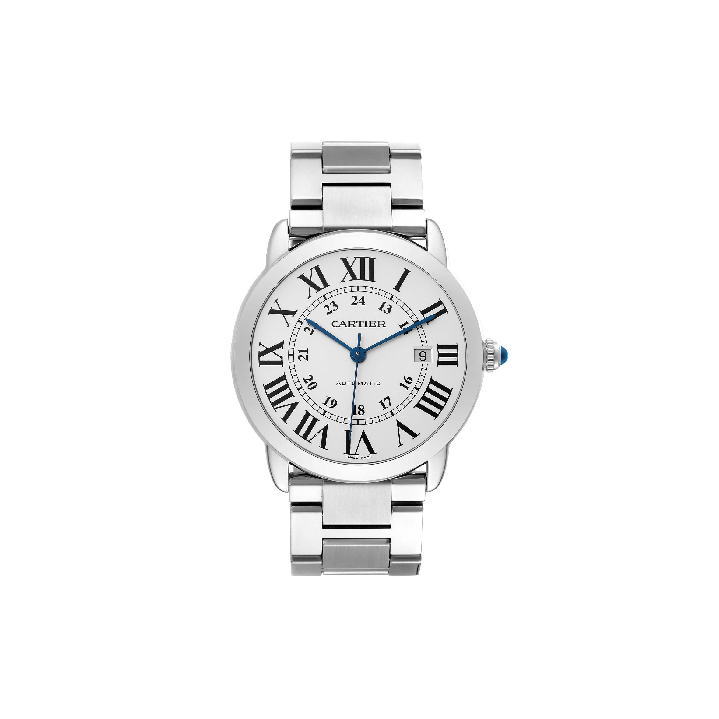 Ca*t*er ronde solo de Ca*t*er xl silver dial automatic steel watch w6701011